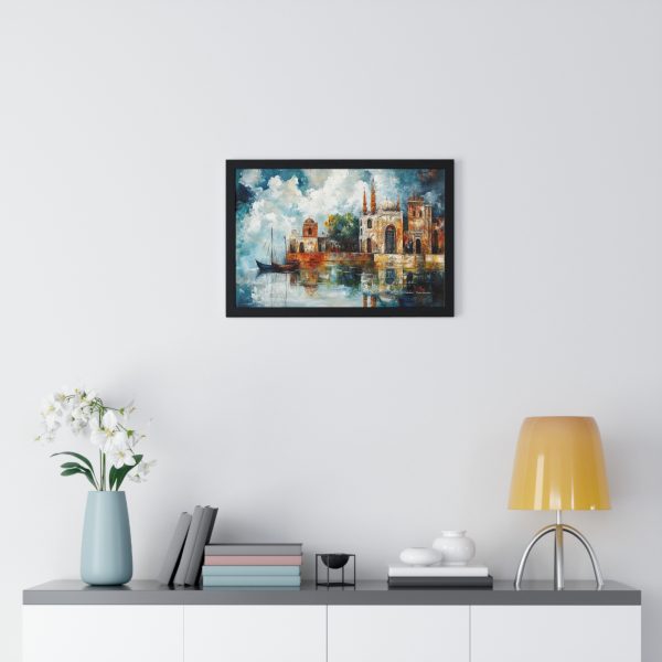 Serene Landscape Framed Poster, Art Decor, Wall Art, Home Decoration, Gifts for Art Lovers, Coastal Home Decor, Meditation Space - Image 2