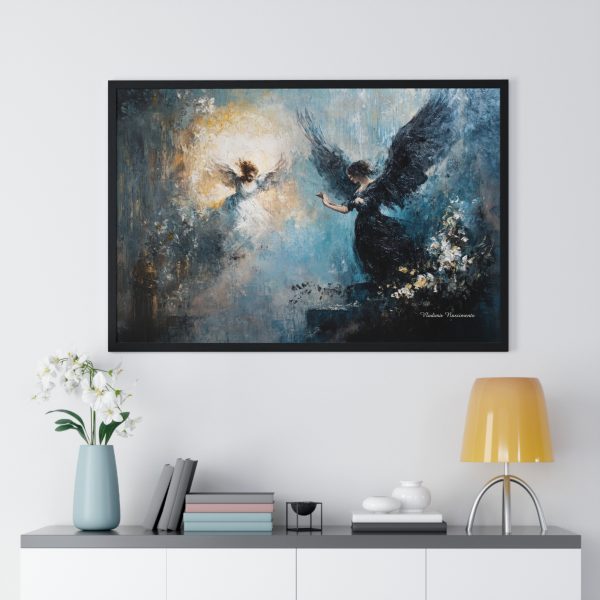 Angelic Serenity Framed Poster - Ethereal Home Decor, Inspirational Wall Art, Gift for Spiritual Occasion, Angel Art, Peaceful Decor - Image 8