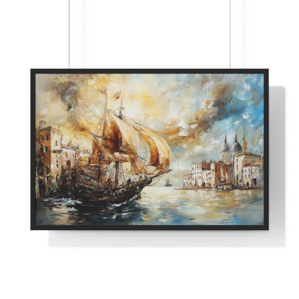 Scenic Maritime Horizontal Framed Poster, Nautical Wall Art, Ship Decor, Ocean Aesthetic, Home Gallery - Image 7