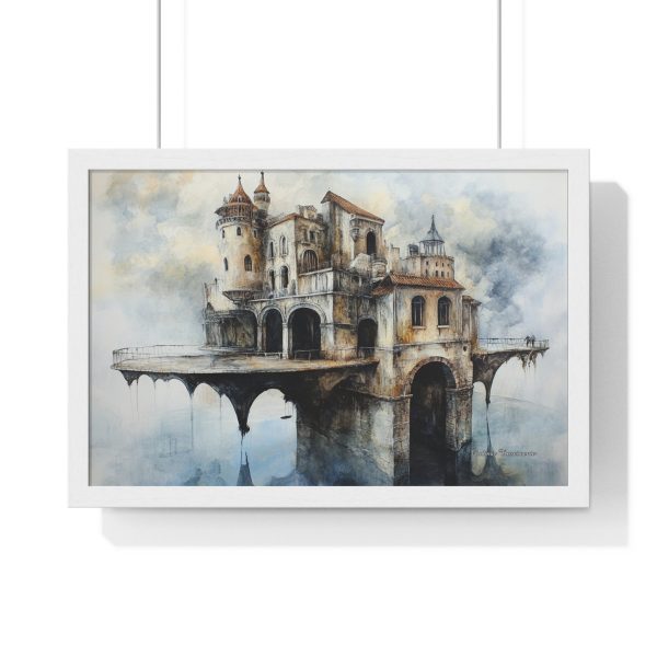 Whimsical Castle Horizontal Framed Poster – Enchanting Wall Art for Home Décor, Gift for Art Lovers, Cozy Living Room, Unique Birthday [...] - Image 4