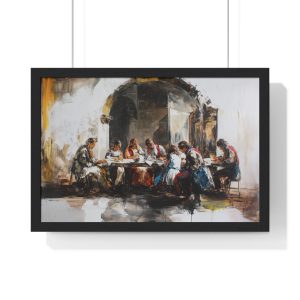 Artistic Horizontal Framed Poster - Elegant Home Decor, Living Room Wall Art, Gift for Art Lovers, Modern Design, Vintage Style