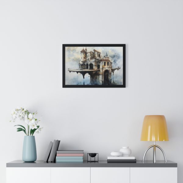 Whimsical Castle Horizontal Framed Poster – Enchanting Wall Art for Home Décor, Gift for Art Lovers, Cozy Living Room, Unique Birthday [...] - Image 2
