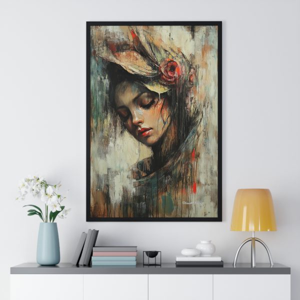 Framed Art Poster, Beautiful Abstract Woman Portrait, Home Decor, Gift for Her, Wall Art, Modern Wall Decor - Image 2