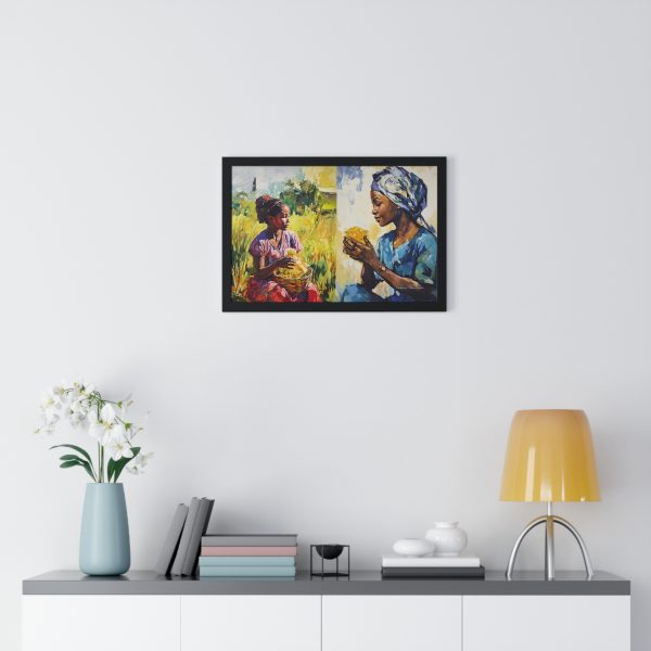 Cultural Celebration Framed Poster, African Art Wall Decor, Kitchen Wall Art, Home Decor, Gift for Her - Image 2