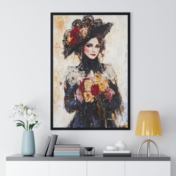 Elegant Vintage Art Poster, Framed Wall Decor, Romantic Gift, Home Aesthetic, Art Enthusiast Decor, Unique Housewarming Present - Image 2