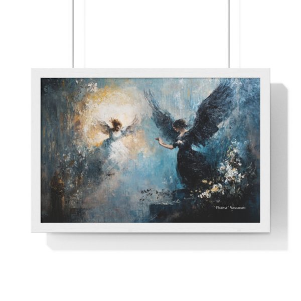 Angelic Serenity Framed Poster - Ethereal Home Decor, Inspirational Wall Art, Gift for Spiritual Occasion, Angel Art, Peaceful Decor - Image 4