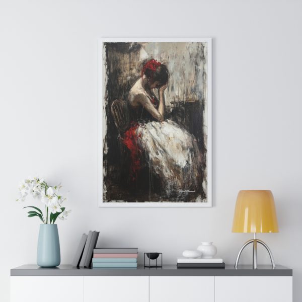 Elegant Emotional Art Print, Framed Wall Decor, Feminine Fine Art, Living Room Aesthetic, Gift for Art Lovers - Image 11
