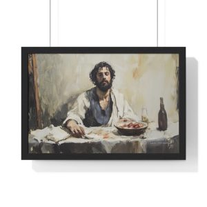 Elegant Horizontal Framed Poster, Vintage Art Decor, Home Aesthetic, Gallery Wall Art, Unique Gift for Art Lovers