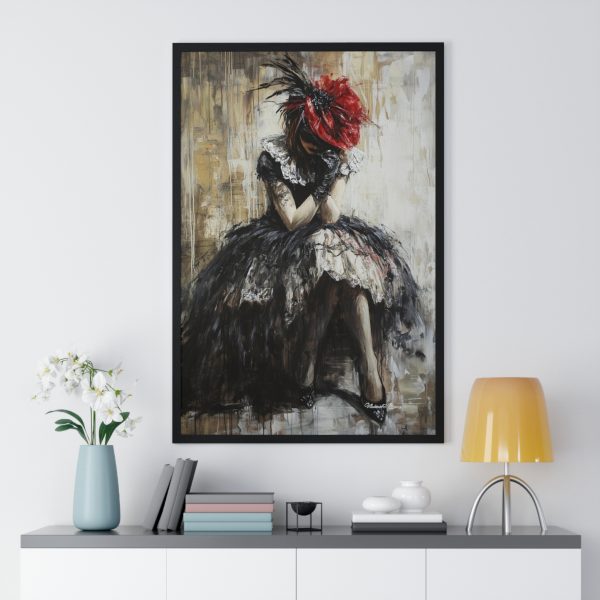 Elegant Art Deco Framed Poster, Vintage Wall Decor, Fashion Illustration, Stylish Home Accent, Unique Gift Idea - Image 2