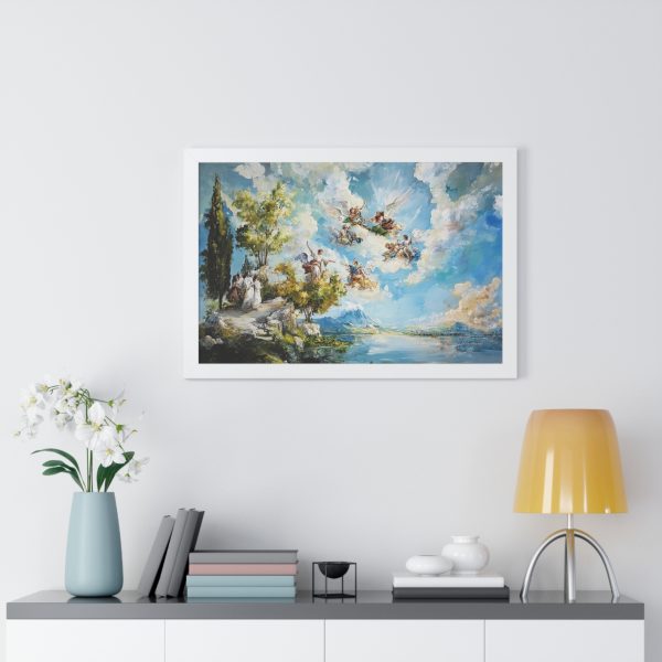 Elegant Framed Horizontal Poster, Art Decor, Wall Art for Living Room, Gift for Art Lovers, Home Aesthetic, Blue Sky Art Print - Image 17
