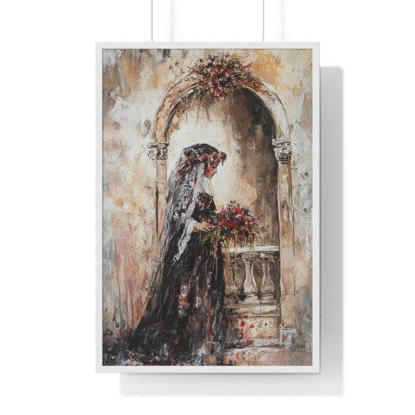Elegant Wedding Vertical Framed Poster, Bridal Art Print, Home Decor, Wall Art, Romantic Gift, Wedding Decor - Image 4