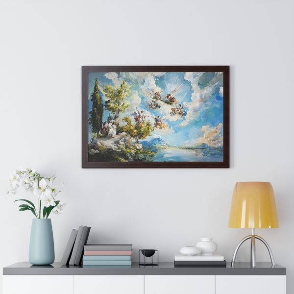 Elegant Framed Horizontal Poster, Art Decor, Wall Art for Living Room, Gift for Art Lovers, Home Aesthetic, Blue Sky Art Print - Image 11