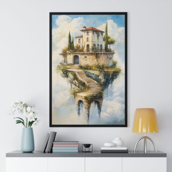 Dreamy Vertical Framed Poster, Fantasy Wall Art, Home Decor, Gift for Art Lovers, Dream House Print - Image 2