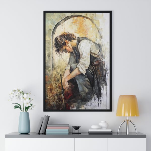 Artistic Vertical Framed Poster, Home Decor, Inspirational Wall Art, Gift for Art Lovers, Unique Art Print - Image 2