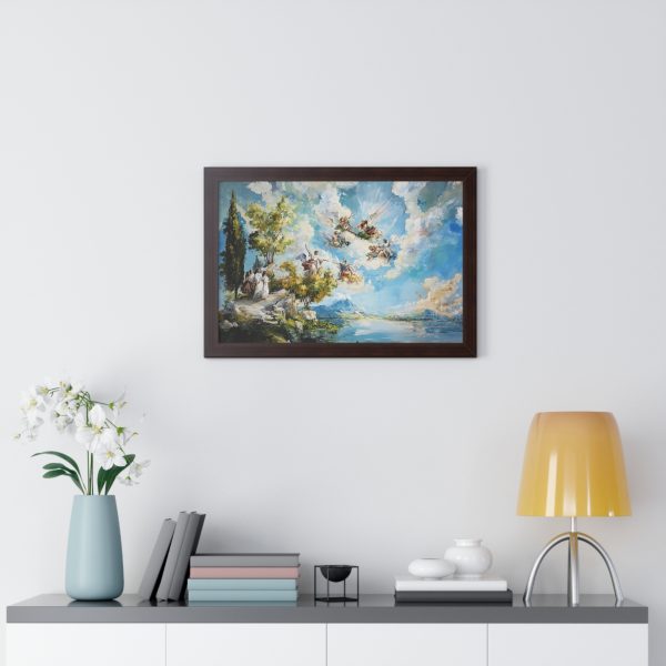 Elegant Framed Horizontal Poster, Art Decor, Wall Art for Living Room, Gift for Art Lovers, Home Aesthetic, Blue Sky Art Print - Image 8