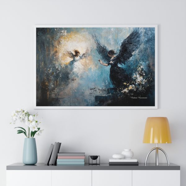 Angelic Serenity Framed Poster - Ethereal Home Decor, Inspirational Wall Art, Gift for Spiritual Occasion, Angel Art, Peaceful Decor - Image 11