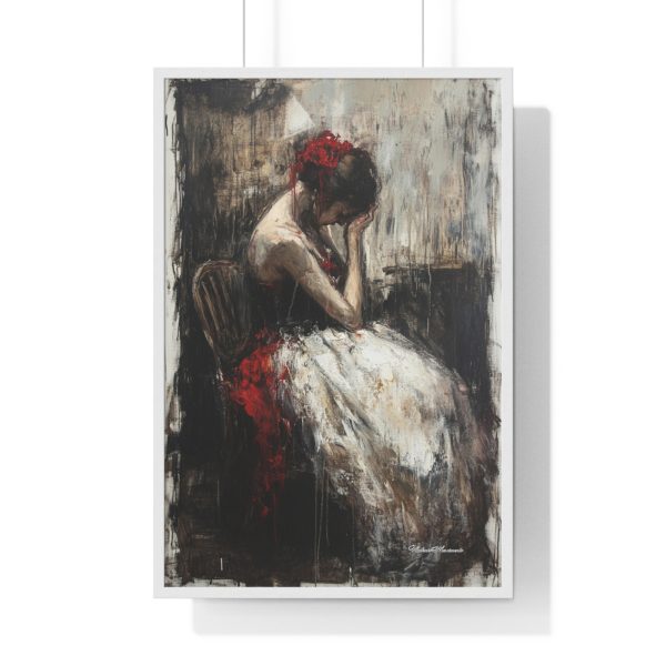 Elegant Emotional Art Print, Framed Wall Decor, Feminine Fine Art, Living Room Aesthetic, Gift for Art Lovers - Image 4