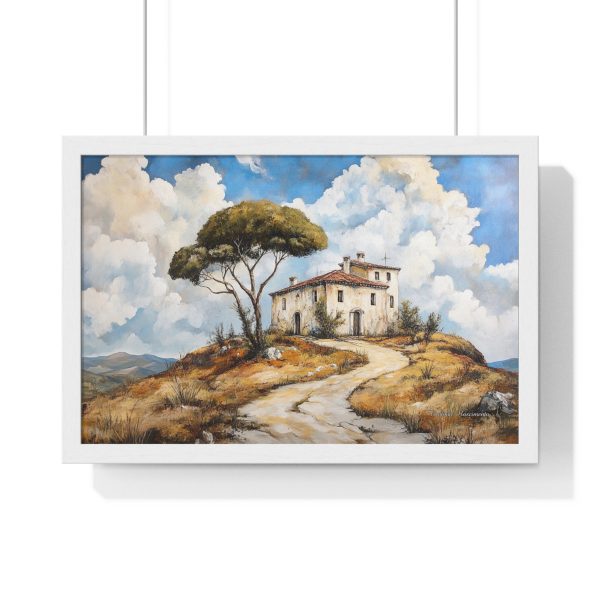 Rustic Landscape Art Print, Framed Wall Decor, Home Decoration, Gift for Nature Lovers, Housewarming Present, Italian Villa Poster - Image 4