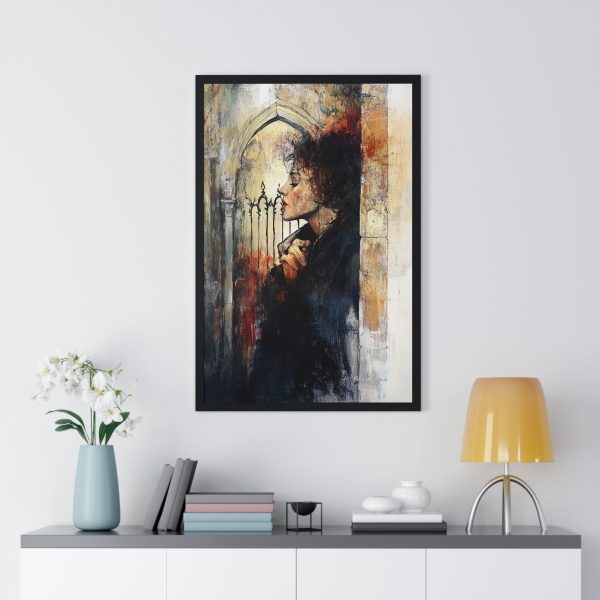 Artistic Vertical Framed Poster - Portrait Wall Decor, Home Aesthetic, Unique Gift for Art Lovers, Modern Art - Image 8