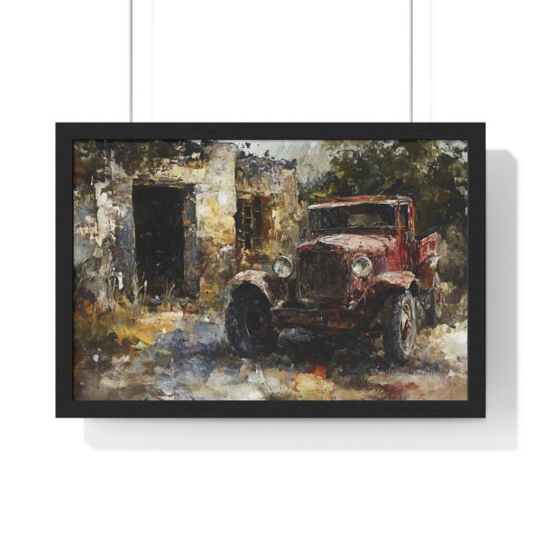 Rustic Vintage Truck Art Print | Farmhouse Decor, Wall Art, Gift for Car Lovers, Country Chic Decorating, Retro Home Accent