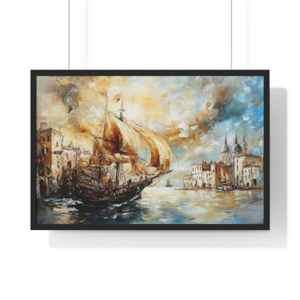 Scenic Maritime Horizontal Framed Poster, Nautical Wall Art, Ship Decor, Ocean Aesthetic, Home Gallery - Image 13