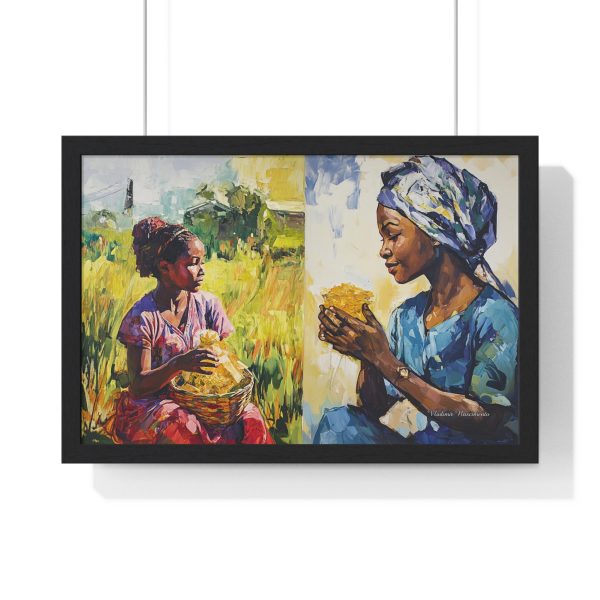 Cultural Celebration Framed Poster, African Art Wall Decor, Kitchen Wall Art, Home Decor, Gift for Her