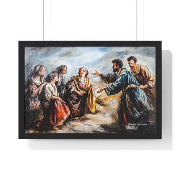 Inspirational Horizontal Framed Poster - Biblical Art, Home Decor, Faith Wall Art, Religious Gift, Spiritual Decoration