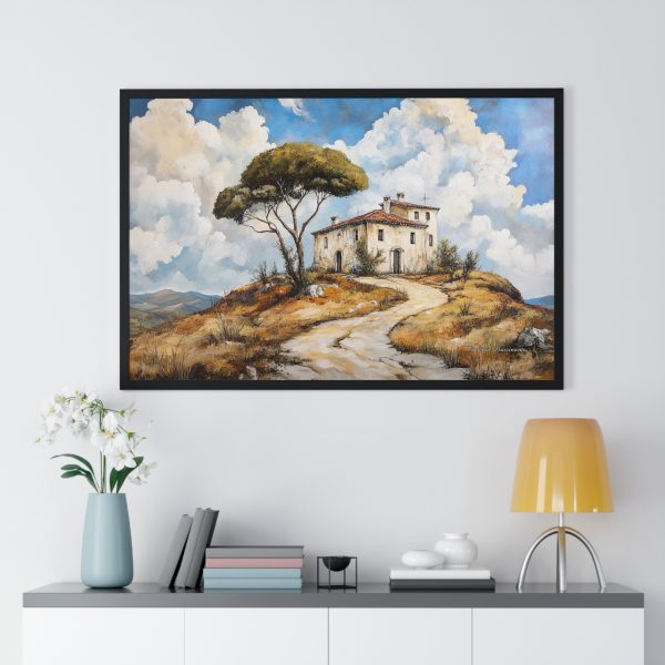 Rustic Landscape Art Print, Framed Wall Decor, Home Decoration, Gift for Nature Lovers, Housewarming Present, Italian Villa Poster - Image 8