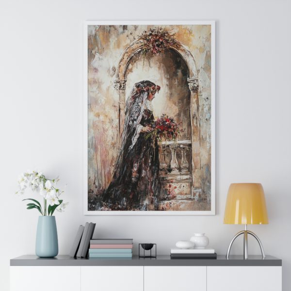 Elegant Wedding Vertical Framed Poster, Bridal Art Print, Home Decor, Wall Art, Romantic Gift, Wedding Decor - Image 5