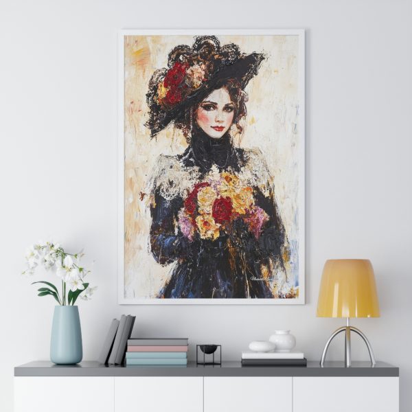 Elegant Vintage Art Poster, Framed Wall Decor, Romantic Gift, Home Aesthetic, Art Enthusiast Decor, Unique Housewarming Present - Image 5