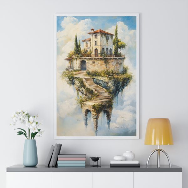 Dreamy Vertical Framed Poster, Fantasy Wall Art, Home Decor, Gift for Art Lovers, Dream House Print - Image 5
