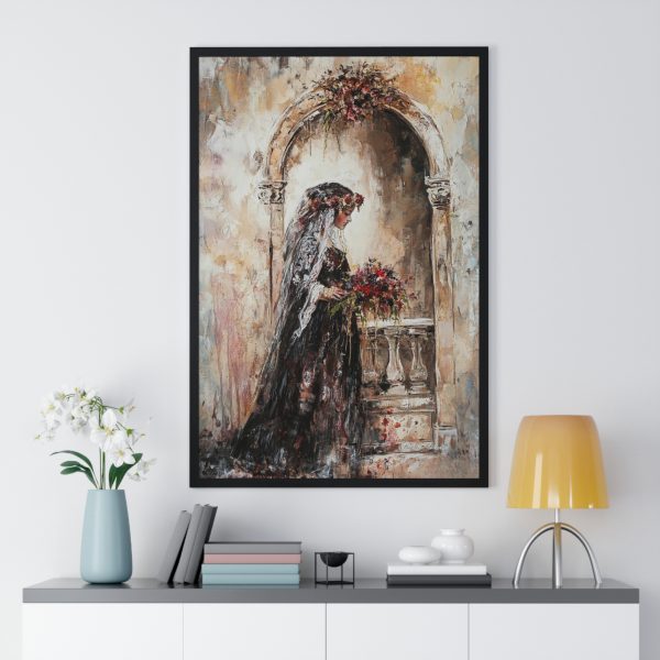 Elegant Wedding Vertical Framed Poster, Bridal Art Print, Home Decor, Wall Art, Romantic Gift, Wedding Decor - Image 2