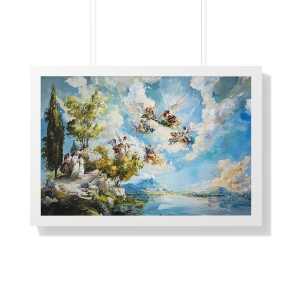Elegant Framed Horizontal Poster, Art Decor, Wall Art for Living Room, Gift for Art Lovers, Home Aesthetic, Blue Sky Art Print - Image 16