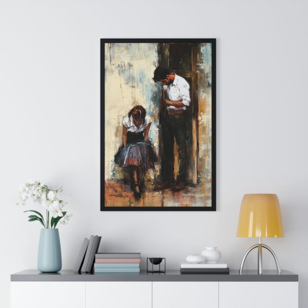 Emotional Vertical Framed Poster - Romantic Wall Art, Elegant Home Decor, Gift for Anniversary, Couples Artwork, Emotional Art Print - Image 8