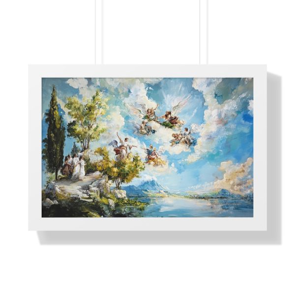 Elegant Framed Horizontal Poster, Art Decor, Wall Art for Living Room, Gift for Art Lovers, Home Aesthetic, Blue Sky Art Print - Image 13