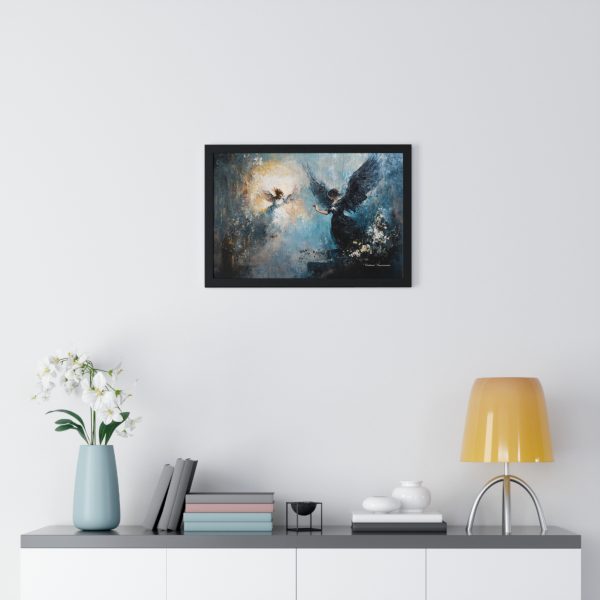 Angelic Serenity Framed Poster - Ethereal Home Decor, Inspirational Wall Art, Gift for Spiritual Occasion, Angel Art, Peaceful Decor - Image 2