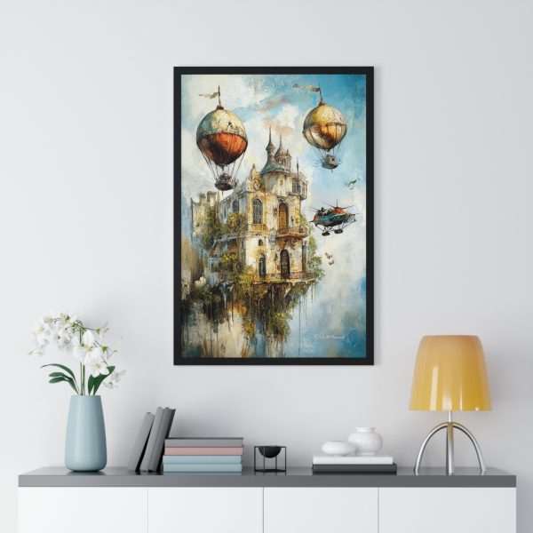 Whimsical Hot Air Balloon Art Print, Vintage Home Decor, Unique Wall Art, Fantasy Poster, Gift for Travelers - Image 8