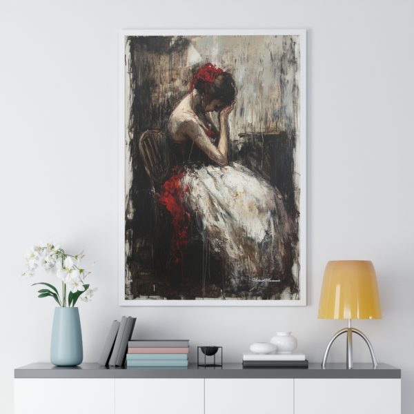 Elegant Emotional Art Print, Framed Wall Decor, Feminine Fine Art, Living Room Aesthetic, Gift for Art Lovers - Image 5