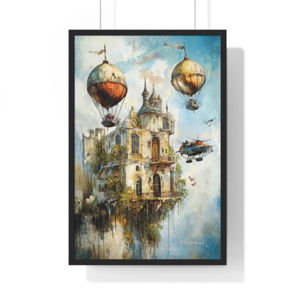 Whimsical Hot Air Balloon Art Print, Vintage Home Decor, Unique Wall Art, Fantasy Poster, Gift for Travelers - Image 7