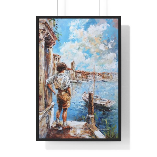 Scenic Wall Art Poster, Nautical Decor, Coastal Artwork, Beach House Decoration, Gift for Art Lovers, Framed Canvas Print
