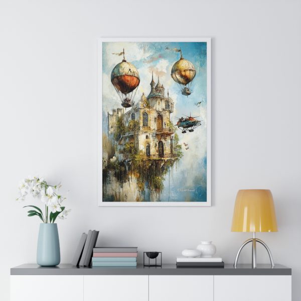 Whimsical Hot Air Balloon Art Print, Vintage Home Decor, Unique Wall Art, Fantasy Poster, Gift for Travelers - Image 11