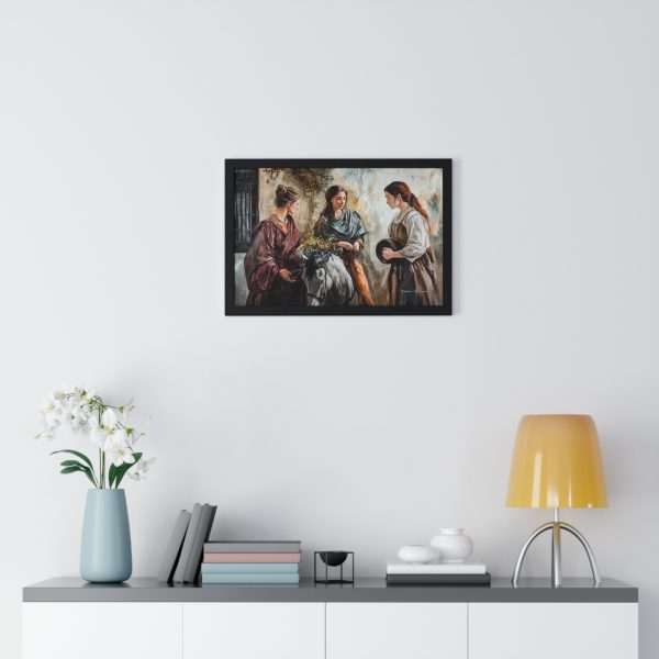 Framed Art Print, Elegant Wall Decor, Home Aesthetic, Gift for Her, Vintage Style Art - Image 2