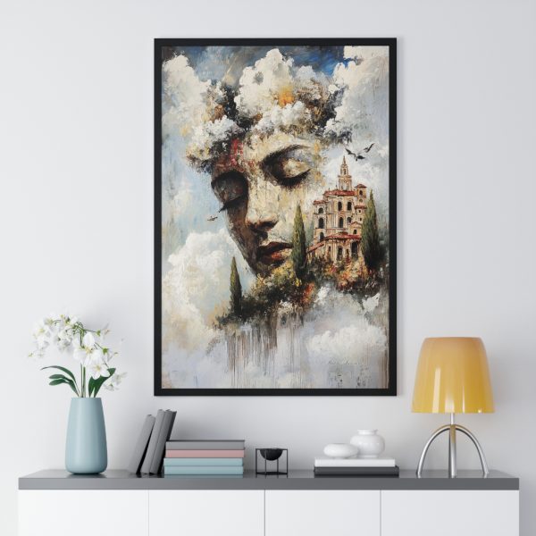 Dreamy Landscape Framed Poster, Inspirational Art Print, Home Decor, Modern Wall Art, Unique Gift for Art Lovers - Image 2
