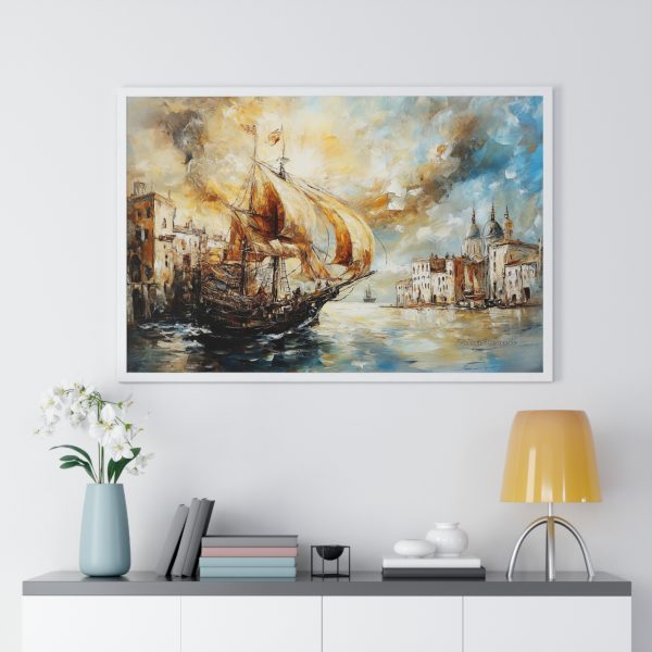 Scenic Maritime Horizontal Framed Poster, Nautical Wall Art, Ship Decor, Ocean Aesthetic, Home Gallery - Image 11