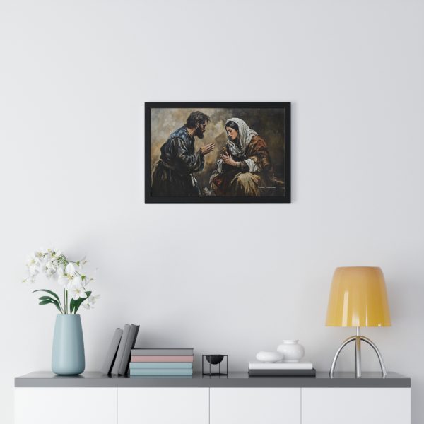 Framed Art Print - Emotional Biblical Scene, Wall Decor, Christian Home Decor, Religious Gift, Office Art - Image 2