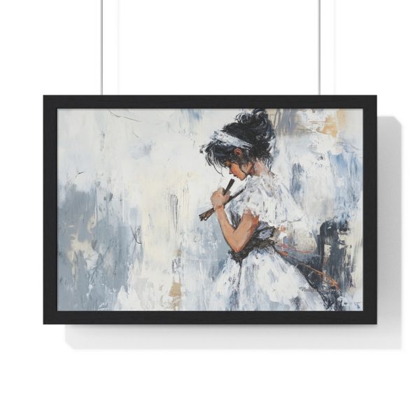Elegant Musician Framed Art Print, Home Decor, Wall Art, Gift for Music Lovers, Artistic Poster, Modern Living Room Decor