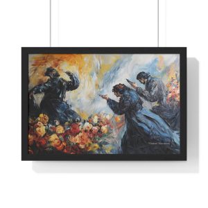 Artistic Horizontal Framed Poster, Home Decor, Vintage Wall Art, Gift for Art Lovers, Living Room Decoration