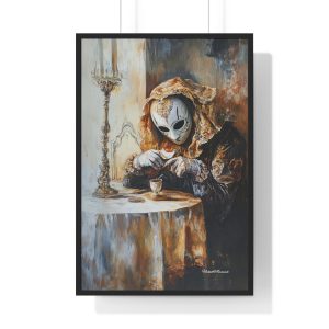Mystical Framed Art Print, Large Wall Decor for Home, Unique Vintage Poster, Intriguing Gift for Occasions, Artistic Decor