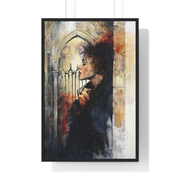 Artistic Vertical Framed Poster - Portrait Wall Decor, Home Aesthetic, Unique Gift for Art Lovers, Modern Art
