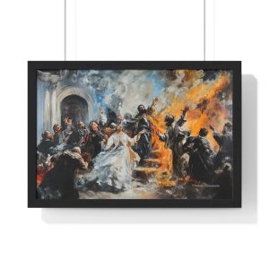 Framed Art Poster, Classic Wall Decor for Home, Elegant Gift for Art Lovers, Vintage Style, Office and Living Room Aesthetics